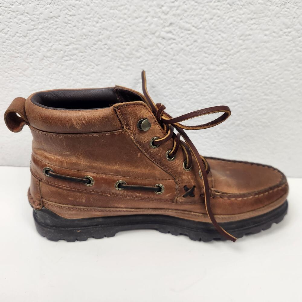 Ralph Lauren Otero Mid Hiking Boot in Tan Brown Women Size 8.5 - Picture 3 of 11